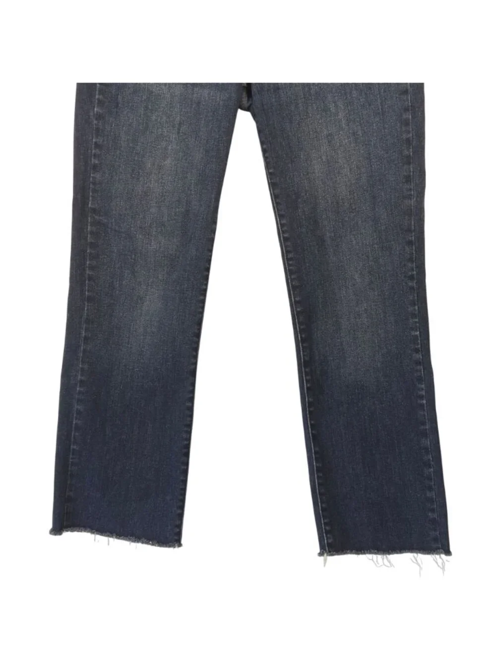 Lucky Brand Zoe High Rise Straight Leg Jeans Size 6/28 Dark Wash Raw Hem